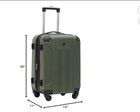 Travelers Club Chicago Hardside Expandable Spinner Luggage  Thyme Green  22  Car