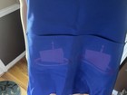 Adar Unisex Medical Apron Smock Blue Solid W  Pockets Side Ties