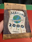 New 2000 Millennium Calendar Tea Towel - Y2k - Dowels And String Included