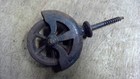 Pair Of Vintage Cast Iron Pulley Wheels Cool 