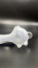 5  White Extra Thick  Glass Hand Pipe Bowl Tobacco Smoking Free Shipping