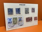 Siam Thailand Group Postmark Cds  On Sheet Vintage Rare Cv  100   Free Shipping 