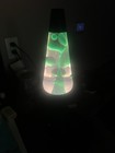 1996 Lava Lamp Model 8419 Midnight Series With Original Box Lime Green   Clear