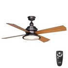 Usa valle Paraiso 52 In  Indoor Oil-rubbed Bronze Ceiling Fan With Light Kit And