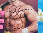 Signed Lex Luger December 1991 Wcw Magazine Title Belt Cover W sting Poster