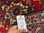 2x3 Vintage Oriental Rug Red Hand-knotted Small Handmade Antique Navy Entry Soft