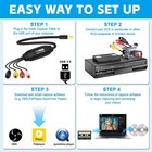 Vhs To Digital Converter Usb Video Capture Card Rca Vcr Camcorder Pc