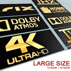 Home Cinema Home Theatre Signs Gold Mirror 3d Cinema Room Wall Sign Home Decor