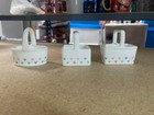 Vintage Papel Taiwan Mini Porcelain Basket Displays - Candy Or Nut Dish - Easter