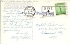 Vintage Gen Forrest Monument Linen Postcard Memphis Tn 1943 Ww2 Era