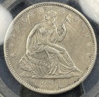 1861 O Seated Liberty Half Dollar 50c Pcgs Au Details W-15 Csa Speared Olive