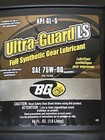 Bg 75w90 Ultra-guard Ls Full Synthetic Gear Lubricant Oil Pn 75164 - 64 Fl  Oz 