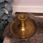 Antique Vintage Brass Round Chamberstick Candle Holder Push Up Adjuster Sweden