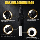 Butane Soldering Iron Kit Selfignite Adjustable Flame Heat Gun 6 Tips Torch