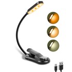 Usb Rechargeable Led Clip On Book Light  24led Color Stepless Dimmable Reading