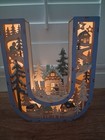 Used Anthropologie Wonderland Scene Monogram Light-up Winter Decoration Letter U