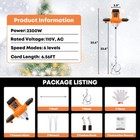 Cement Mixer  2300w Handheld Electric Concrete Mixer  Portable Mortar Mixer W   