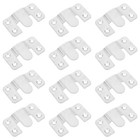 6 Pairs Stainless Steel Heavy Duty Hook Interlocking Hanging Hooks Mirror Clips