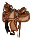 Cowboy Western Saddle Trail Pleasure Floral Tooled Leather Barrel 15 16 17 18