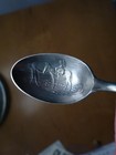 Antique El Paso Texas  man Leading Burro  Sterling Silver Souvenir Spoon