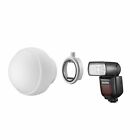Godox Ml-cd15 Diffuser Dome Kit 3 Adapter Ring For Camera Flash Speedlite Light 