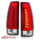 1988-99 C-bar Led Red Taillight Set For Chevy gmc C10 C k Silverado Tahoe Sierra
