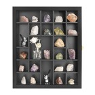 Adjustable Rock Display Case  Rock Collection Box For Onyx Opal Crystal Stora   