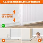  1 New Retractable Baby Gate 35 In Tall Extend To 60 In Wide For Kids Or Pets