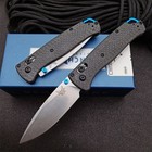 Axis Lock Knives Black Carbon Fiber Handle Tactical Pocket Knife Light Weight