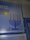 Menorah Candles 5 5 Bulk Lot  Rainbow  Pearl White   Blue  3 Boxes  134 Candles 