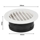 Foccts Air Vents Louver 8 Inch  Abs Round Vent Grille Cover White 8  