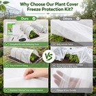 Plant Frost Protection Blanket 10 X 49 5ft Non-woven Fabric Vegetable Row Cover