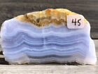 African Blue Lace Agate Slab 2 75 x1 5  Jasper Agate Lapidary Rough Slab Cabbing