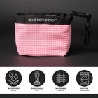 Club Scrub Golf Club And Golf Ball Cleaning Bag Waterproof Clean Face Technol   