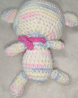 Custom Homemade 8  Multicolored Crochet Bear Plush Stuffed Animal