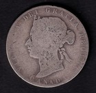 Canada 1881h 50c Fifty Cent Silver Half Dollar Queen Victoria Ag  925 Silver