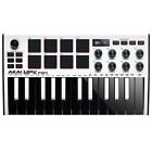 Akai Mpk Mini Mk3 25-key Usb Keyboard Pad Controller White  Software   Headphone