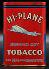Rare Advertising Hi-plane Vertical Pocket Smooth Cut Pipe Cigarettes Tobacco Tin