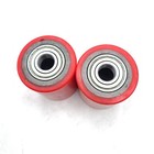 Jackcraft Pallet Jack Load Wheels 20 Mm Id Pu Tread W  Axles   Pins  3  X 3 75  