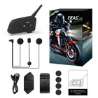 Ejeas V7 Motorcycle Helmet Intercom 2 Way Helmet Bluetooth Wireless Headset 3x