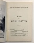Antique Guide  1923 Pennsylvania Railroad System - Guide To Washington   Map