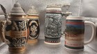     vintage Beer Steins Lot Of 4 Miller  Germany  Brazil