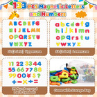 Magnetic Letters And Numbers With Magnet Board  Alphabet Abc Magnets  Learning  