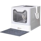 Wuh66-foldable Stainless Steel Cat Litter Box With Drawer  Pet Supplies