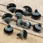 52pcs 12-20mm Black Plastic Doll Eyes Set Safety Eyes For Teddy Bear Doll Crafts