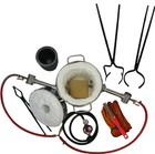 8 Kg Dual  Burner Gas Metal Melting Furnace Tongs Set For Lifting And Pouring