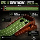 Palladium Golf Putting Mat For Indoors  Indoor outdoor Putting Green Ball Return