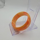 Vintage 1    Bakelite Catalin Bangle Bracelet Tequila Sunrise Neon Orange 