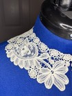 Antique Brussels Point De Gaze Lace Dress Collar Lace Trim