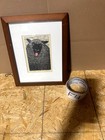 The Sheep Linocut Art Print Wooden Matted   Framed Signed By Jacques Hnizdovsky
